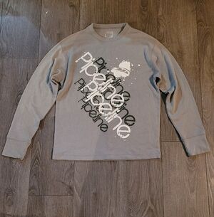 Gray Long Sleeve Pipeline Waffle Knit